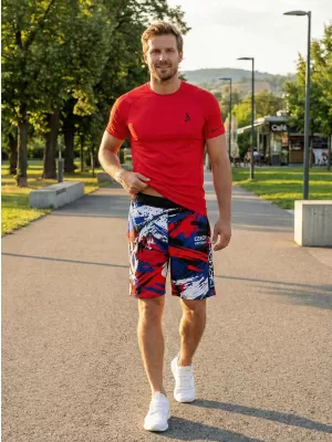 Мъжки премиум функционални шорти без джобове ALTISPORT VOJ/ALM036KRA02 ЧЕШКИ