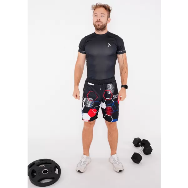  Мъжки премиум функционални шорти без джобове ALTISPORT VOJ/ALM036KRA02 ХЕКСА ЧЕРНО 