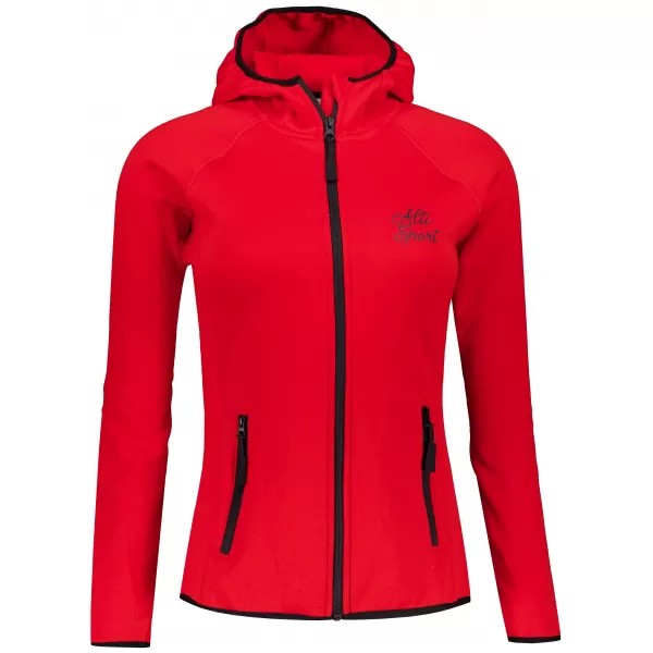  Дамски функционален спортен суичър ALTISPORT ALW056418 ЧЕРВЕНО 