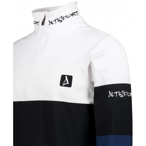  Мъжки премиум функционален термо суичър ALTISPORT VOJ/ALM051TER03 БЯЛО СИНЬО 
