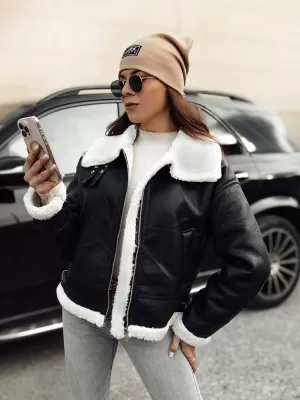 Дамско яке DSTREET FURBLAZE TY4730 ЧЕРНО