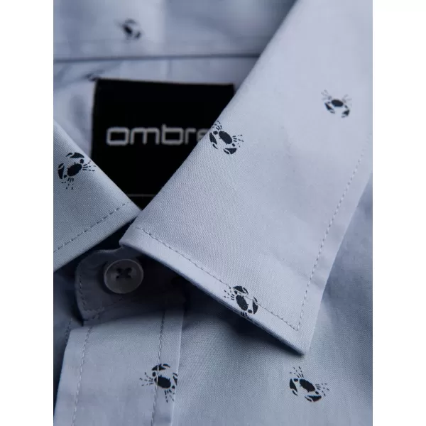  Риза OMBRE OM-SHCS-0156 СВЕТЛО СИНЬО 