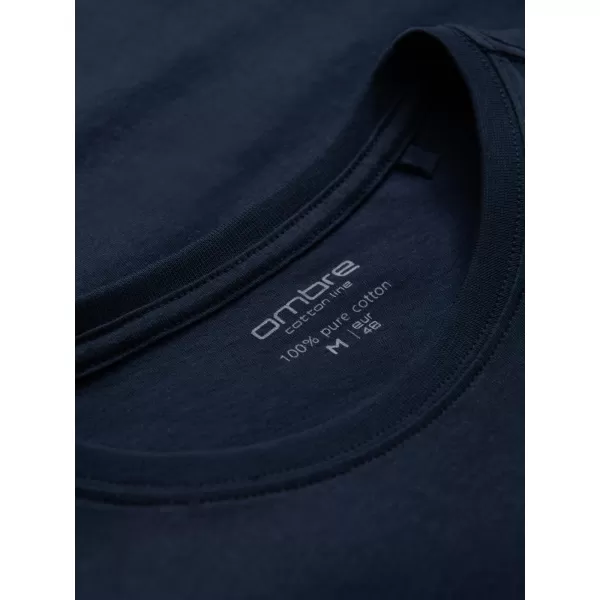  Риза OMBRE OM-TSBS-0146 ТЪМНО СИНЬО 