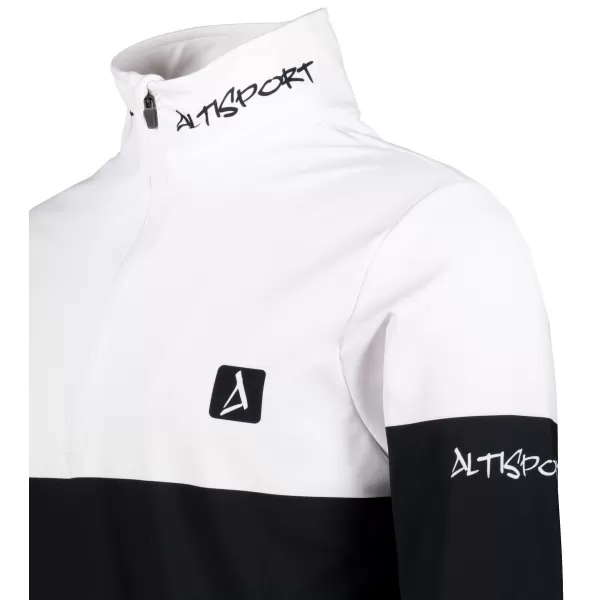  Мъжки премиум функционален термо суичър ALTISPORT VOJ/ALM051TER03 БЯЛО ЗЕЛЕНО 