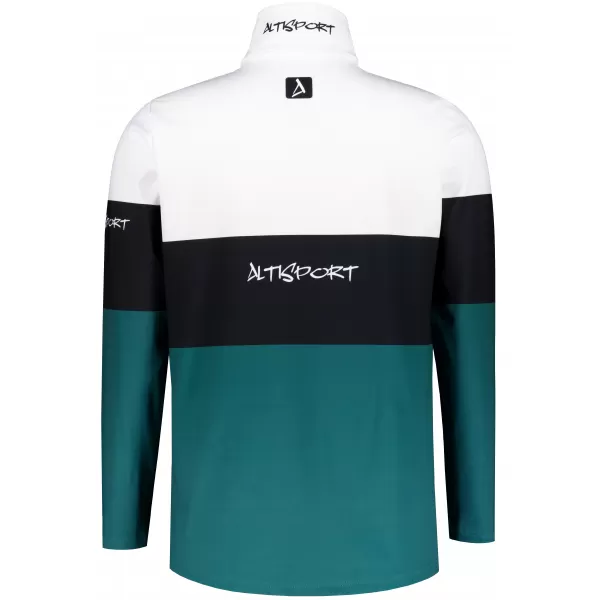  Мъжки премиум функционален термо суичър ALTISPORT VOJ/ALM051TER03 БЯЛО ЗЕЛЕНО 