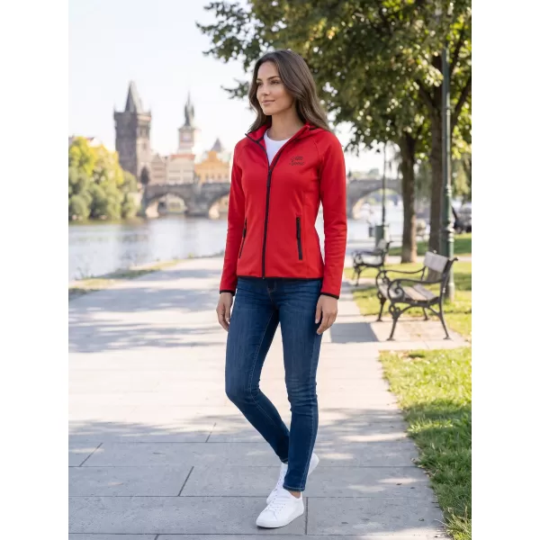  Дамски функционален спортен суичър ALTISPORT ALW056418 ЧЕРВЕНО 