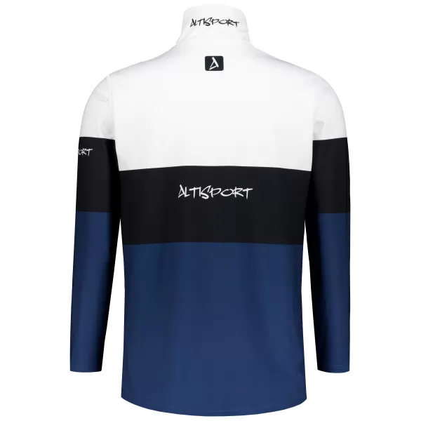  Мъжки премиум функционален термо суичър ALTISPORT VOJ/ALM051TER03 БЯЛО СИНЬО 