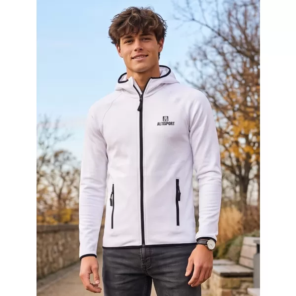  Мъжки функционален спортен суичър ALTISPORT ALM006417 БЯЛО 