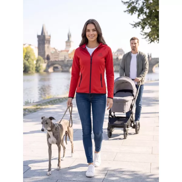  Дамски функционален спортен суичър ALTISPORT ALW056418 ЧЕРВЕНО 
