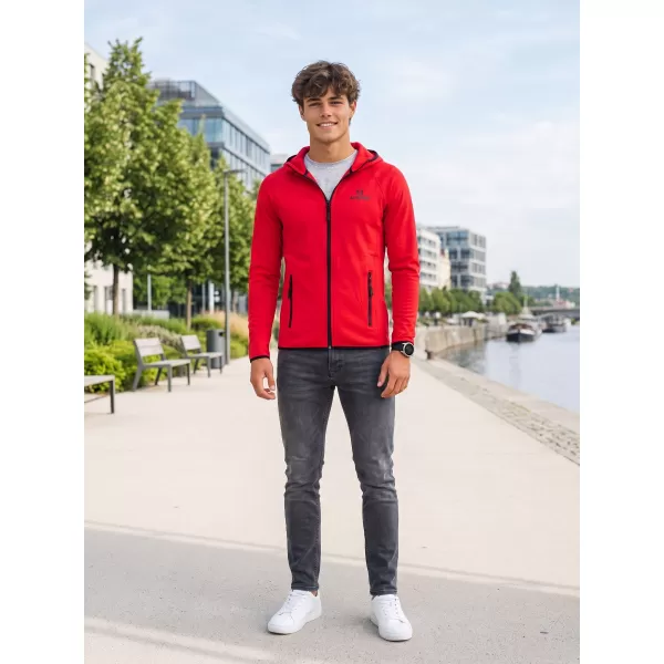  Мъжки функционален спортен суичър ALTISPORT ALM006417 ЧЕРВЕНО 