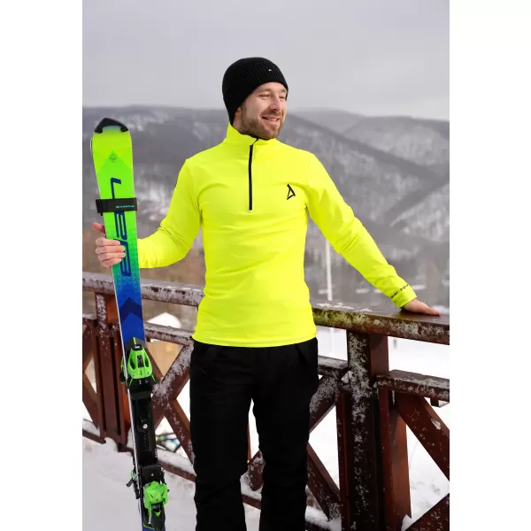  Мъжки премиум функционален термо суичър ALTISPORT VOJ/ALM000TER03 НЕОНОВО ЖЪЛТО 