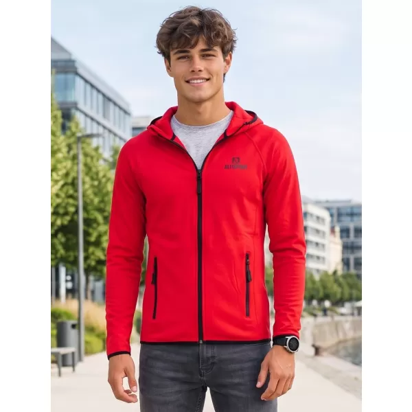  Мъжки функционален спортен суичър ALTISPORT ALM006417 ЧЕРВЕНО 