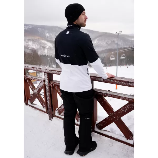  Мъжки премиум функционален термо суичър ALTISPORT VOJ/ALM051TER03 ЧЕРНО И БЯЛО 