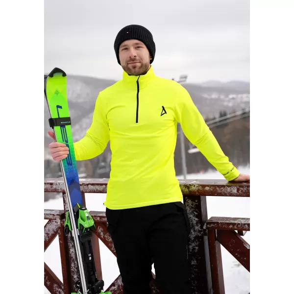  Мъжки премиум функционален термо суичър ALTISPORT VOJ/ALM000TER03 НЕОНОВО ЖЪЛТО 