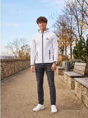 Мъжки функционален спортен суичър ALTISPORT ALM006417 БЯЛО