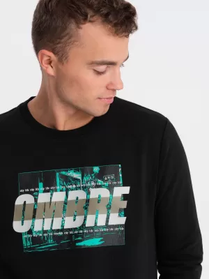 Мъжки суичър OMBRE OM-SSPS-0156 ЧЕРНО