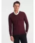 Мъжки пуловер OMBRE OM-SWSW-0102 MAROON