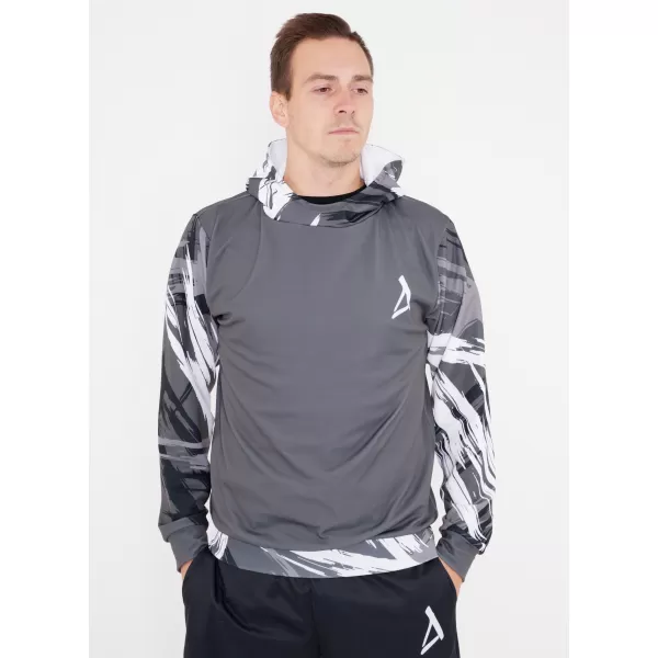  Мъжки първокласен функционален суичър ALTISPORT VOJ/ALM039MI01 СИВО 