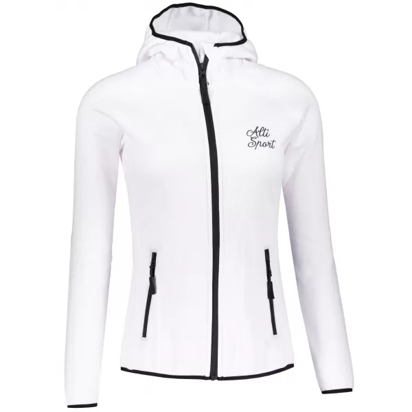  Дамски функционален спортен суичър ALTISPORT ALW056418 БЯЛО 