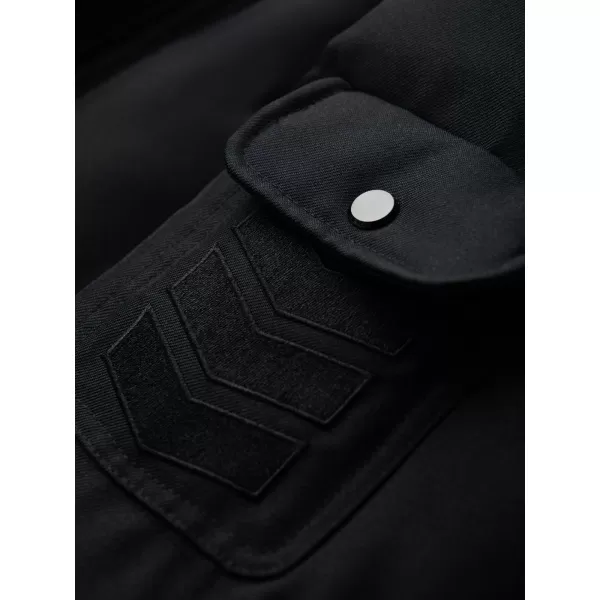  Мъжко зимно яке OMBRE OM-JALJ-0182 ЧЕРНО 