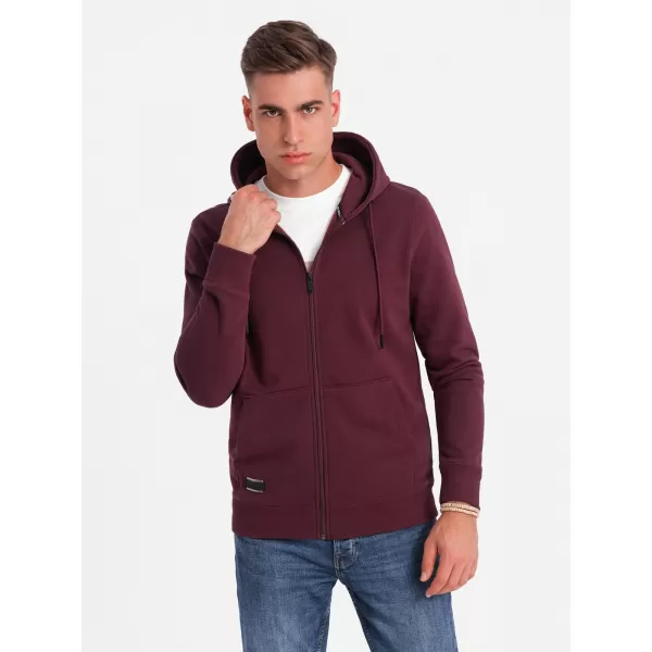  Мъжки суичър OMBRE OM-SSBZ-0160 MAROON 