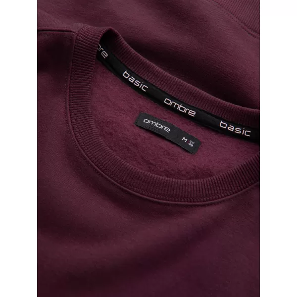  Мъжки суичър OMBRE OM-SSBN-0159 MAROON 
