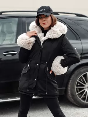 Палто DSTREET CHARMFUR TY4771 ЧЕРНО