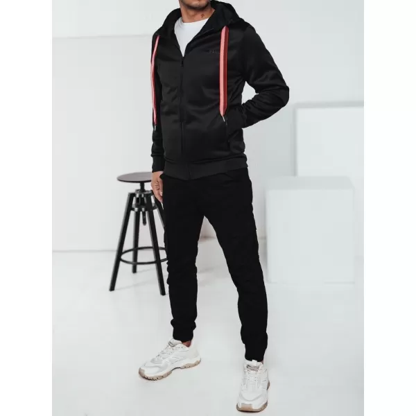  Мъжки суичър DSTREET bx5858 ЧЕРНО 