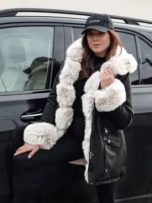 Палто DSTREET CHARMFUR TY4771 ЧЕРНО