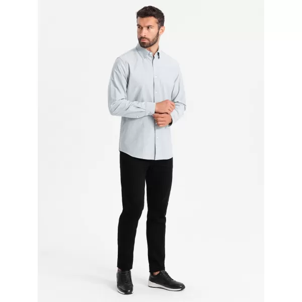  Риза OMBRE OM-SHOS-0172 СВЕТЛО СИВО 