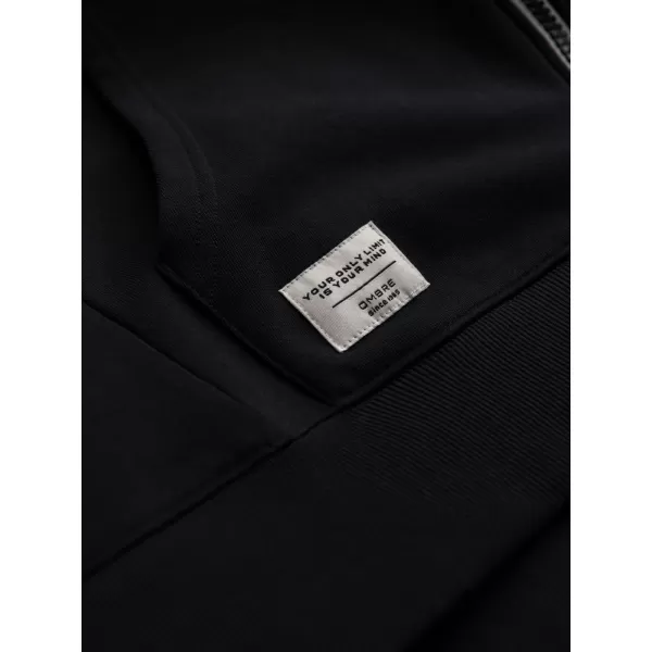  Мъжки суичър OMBRE OM-SSBZ-0178 ЧЕРНО 