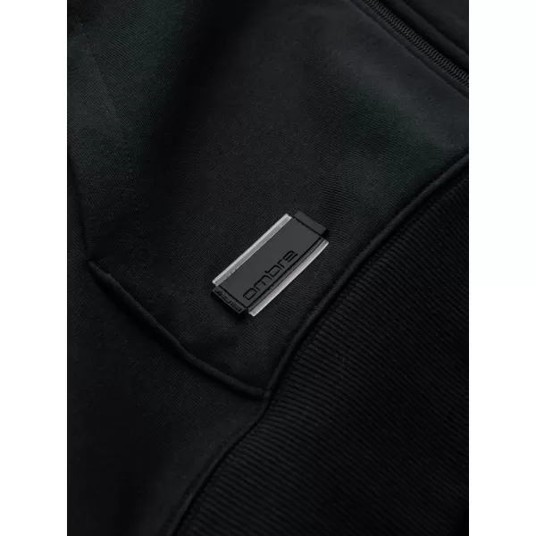  Мъжки суичър OMBRE OM-SSBZ-0160 ЧЕРНО 