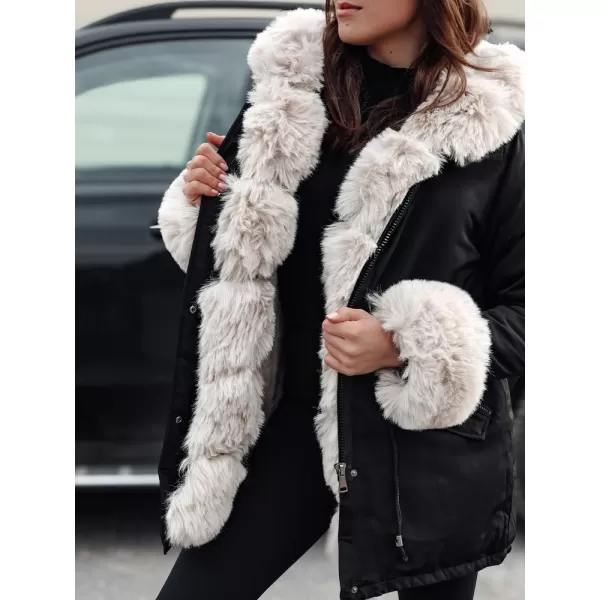  Палто DSTREET CHARMFUR TY4771 ЧЕРНО 
