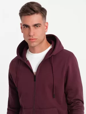 Мъжки суичър OMBRE OM-SSBZ-0160 MAROON