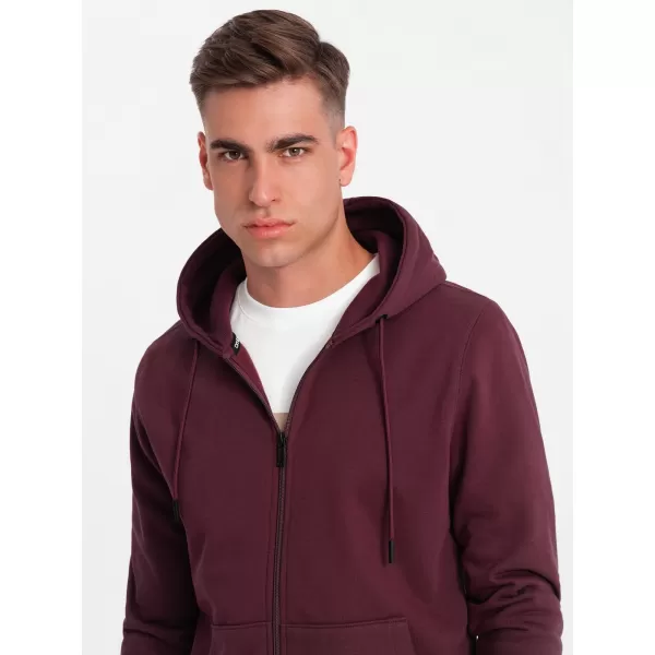  Мъжки суичър OMBRE OM-SSBZ-0160 MAROON 