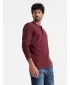 Мъжки t -риза с дълъг ръкав OMBRE OM-LSCL-0120 MAROON