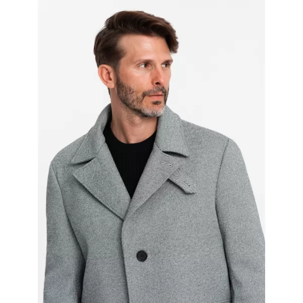  Мъжко палто OMBRE OM-COWC-0108 СИВО 