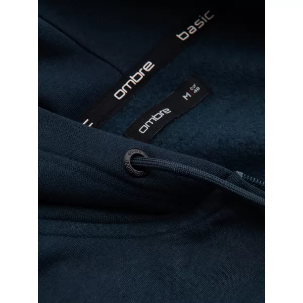  Мъжки суичър OMBRE OM-SSBZ-0160 ТЪМНО СИНЬО 