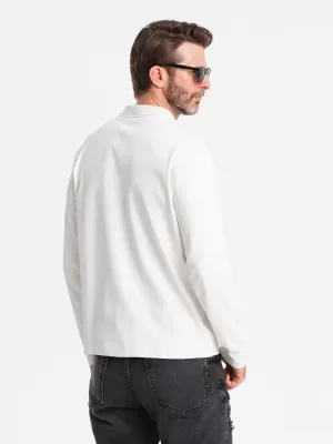 Мъжка тениска OMBRE OM-POLS-0130 БЯЛО