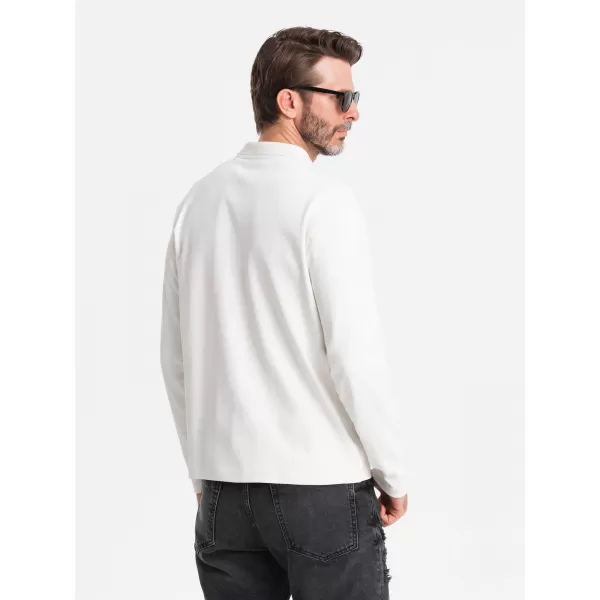  Мъжка тениска OMBRE OM-POLS-0130 БЯЛО 