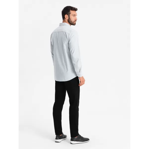  Риза OMBRE OM-SHOS-0172 СВЕТЛО СИВО 