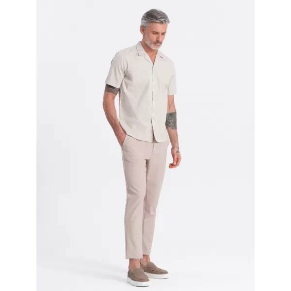  Риза OMBRE OM-SHSS-0168 КРЕМ 