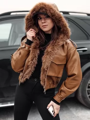 Дамско яке DSTREET SOFTREBEL TY4761 КАРАМЕЛ
