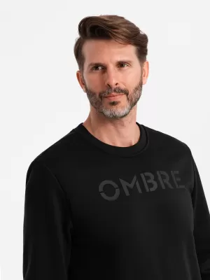 Мъжки суичър OMBRE OM-SSPS-0181 ЧЕРНО
