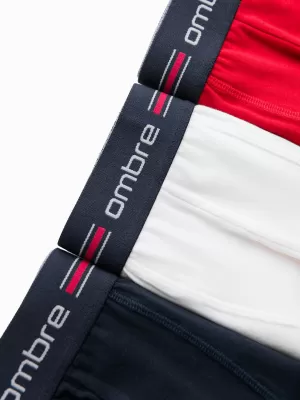 Къси панталони OMBRE OM-UNBO-0109 3 PACK MIX БЯЛ