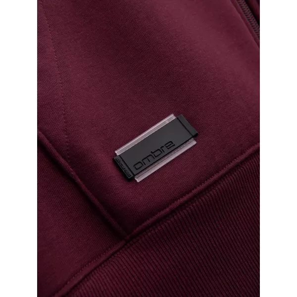  Мъжки суичър OMBRE OM-SSBZ-0160 MAROON 