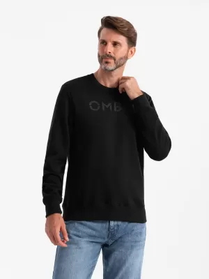 Мъжки суичър OMBRE OM-SSPS-0181 ЧЕРНО