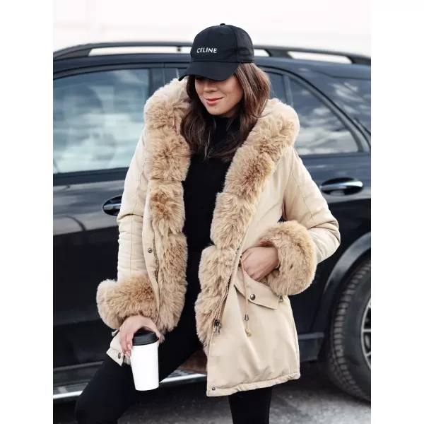  Палто DSTREET CHARMFUR TY4770 БЕЖОВО 