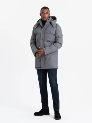 Яке OMBRE OM-JALJ-0217 СИВ МЕЛАНЖ