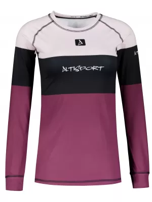 Премиум дамска термо тениска с дълъг ръкав ALTISPORT VOJ/ALW051TER01 БОРДО
